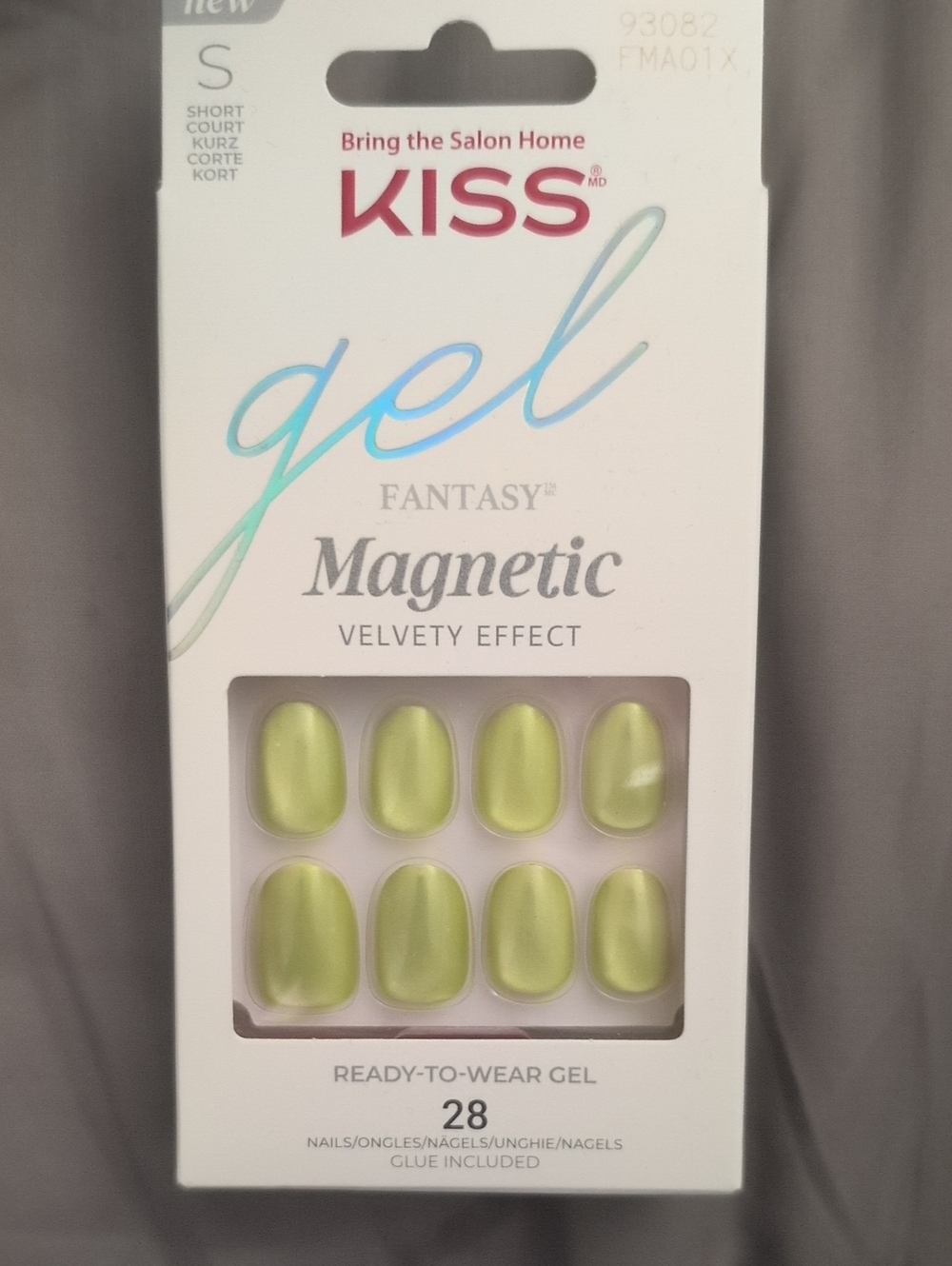 KISS Gel Fantasy Magnetic Ready-to-Wear Nails — Lime Green